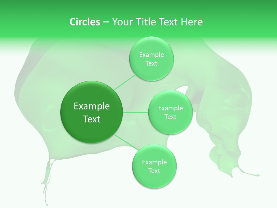 Isolated Spraying Splattered PowerPoint Template