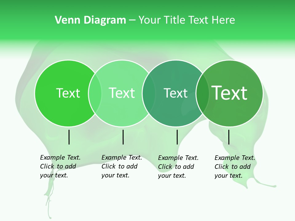 Isolated Spraying Splattered PowerPoint Template