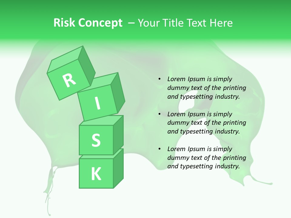 Isolated Spraying Splattered PowerPoint Template