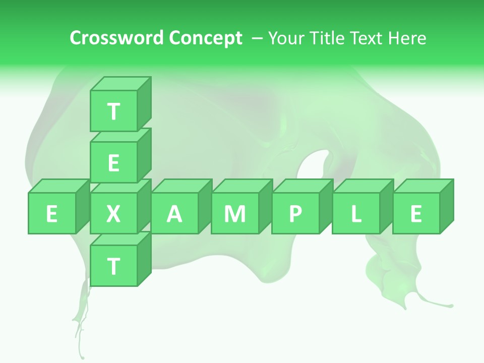 Isolated Spraying Splattered PowerPoint Template