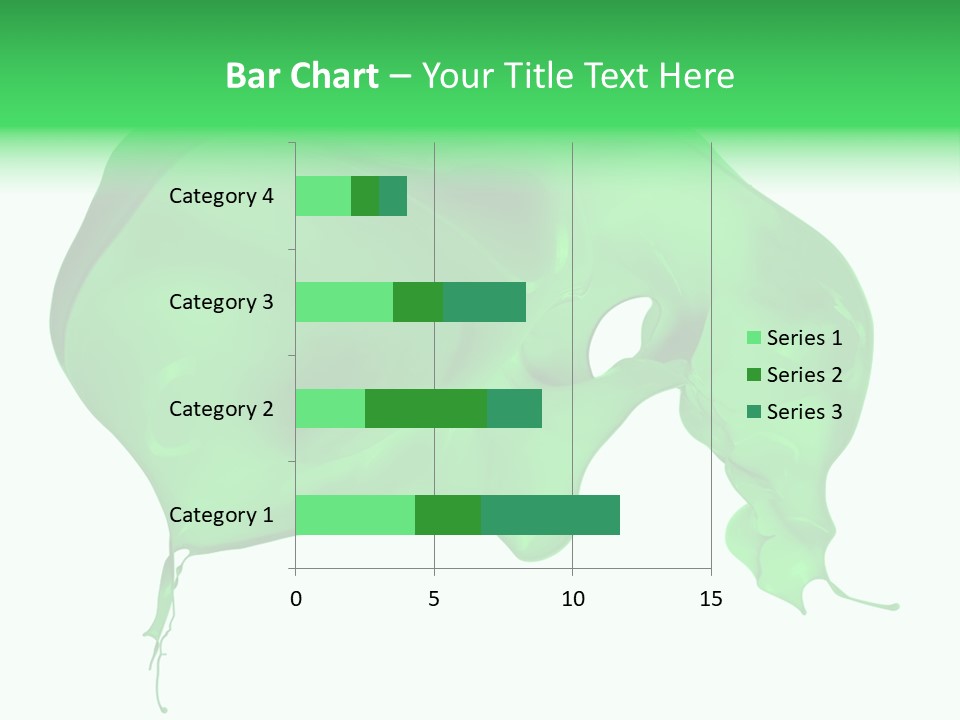 Isolated Spraying Splattered PowerPoint Template