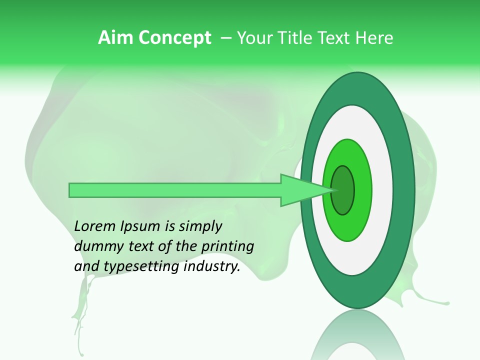 Isolated Spraying Splattered PowerPoint Template