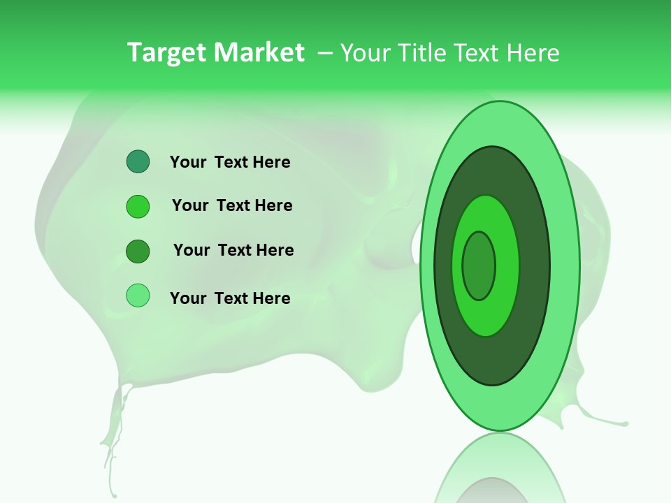 Isolated Spraying Splattered PowerPoint Template