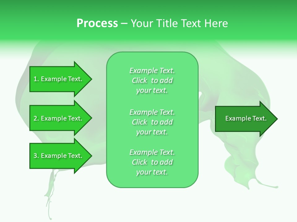 Isolated Spraying Splattered PowerPoint Template