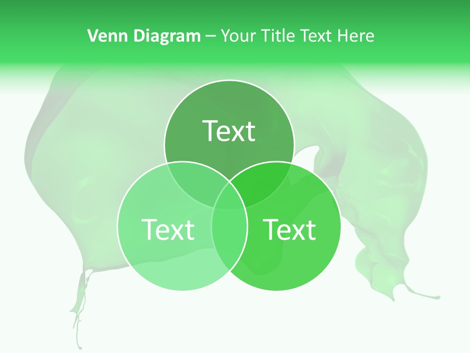 Isolated Spraying Splattered PowerPoint Template