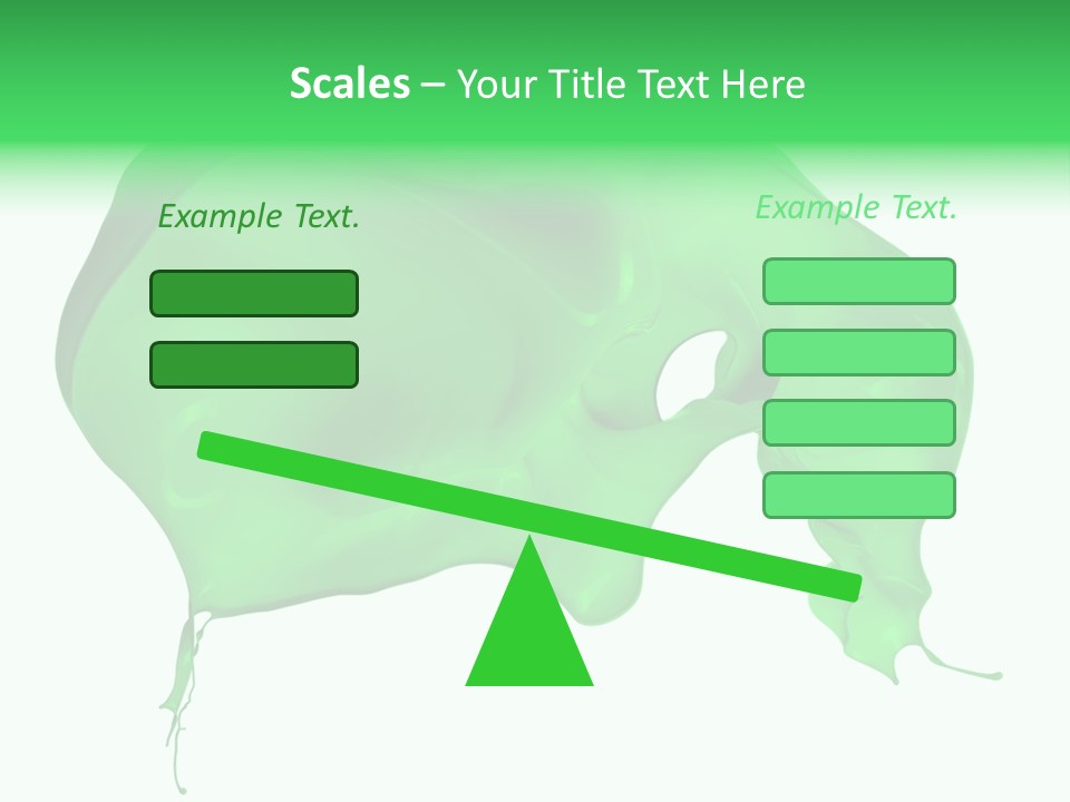 Isolated Spraying Splattered PowerPoint Template