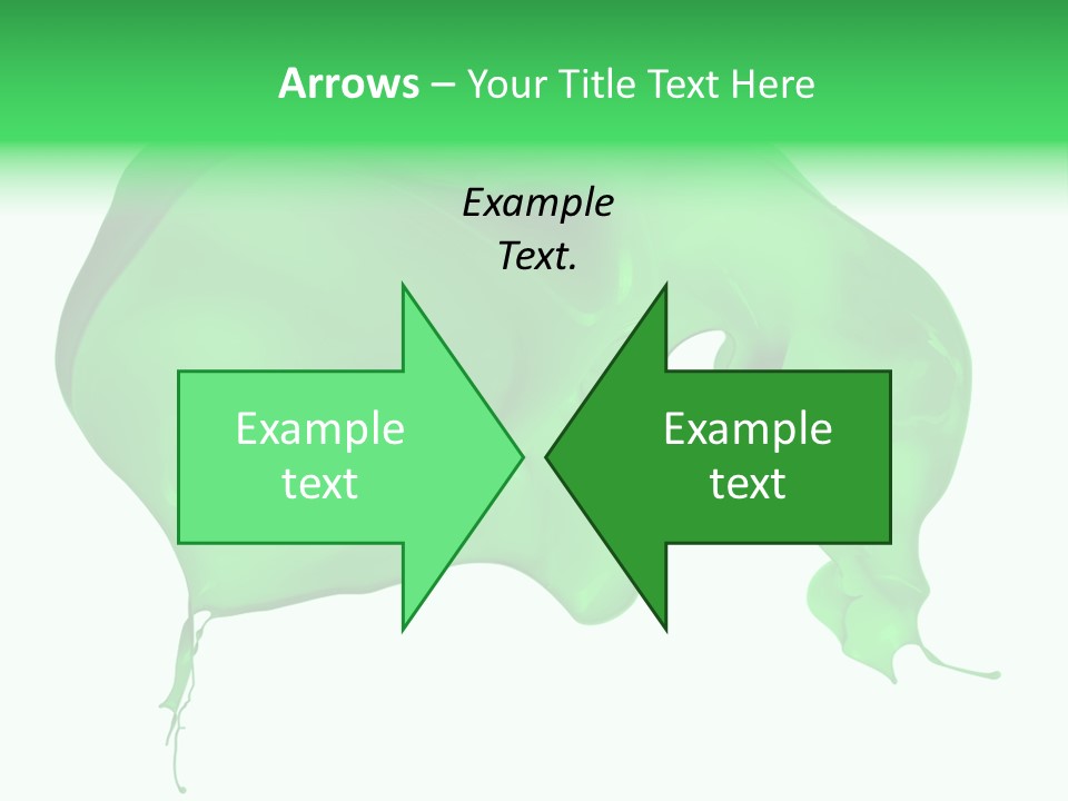 Isolated Spraying Splattered PowerPoint Template