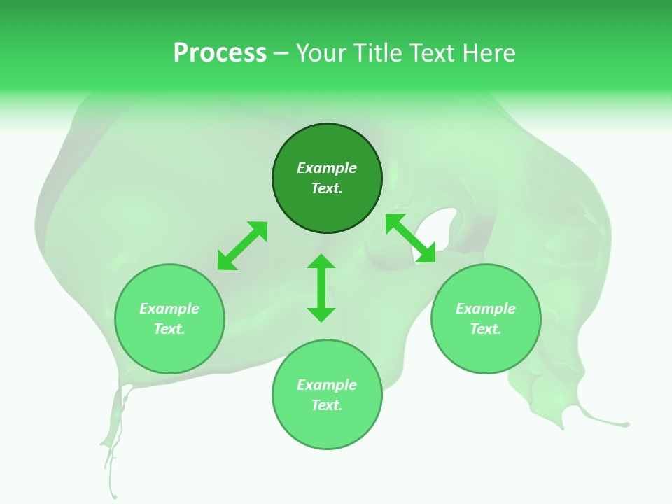 Isolated Spraying Splattered PowerPoint Template