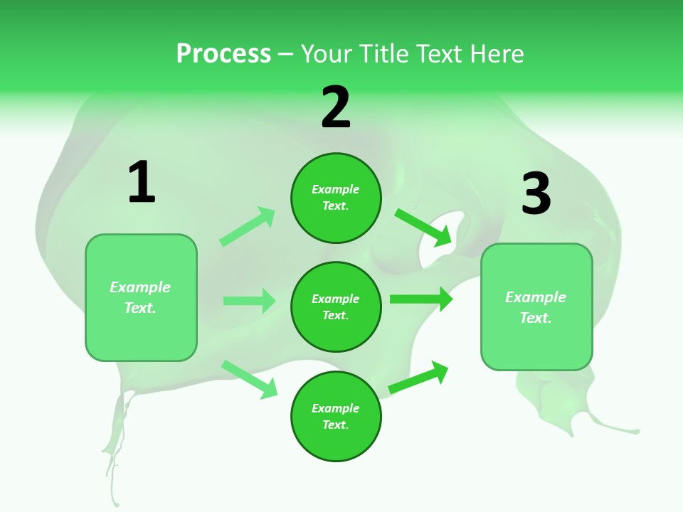 Isolated Spraying Splattered PowerPoint Template