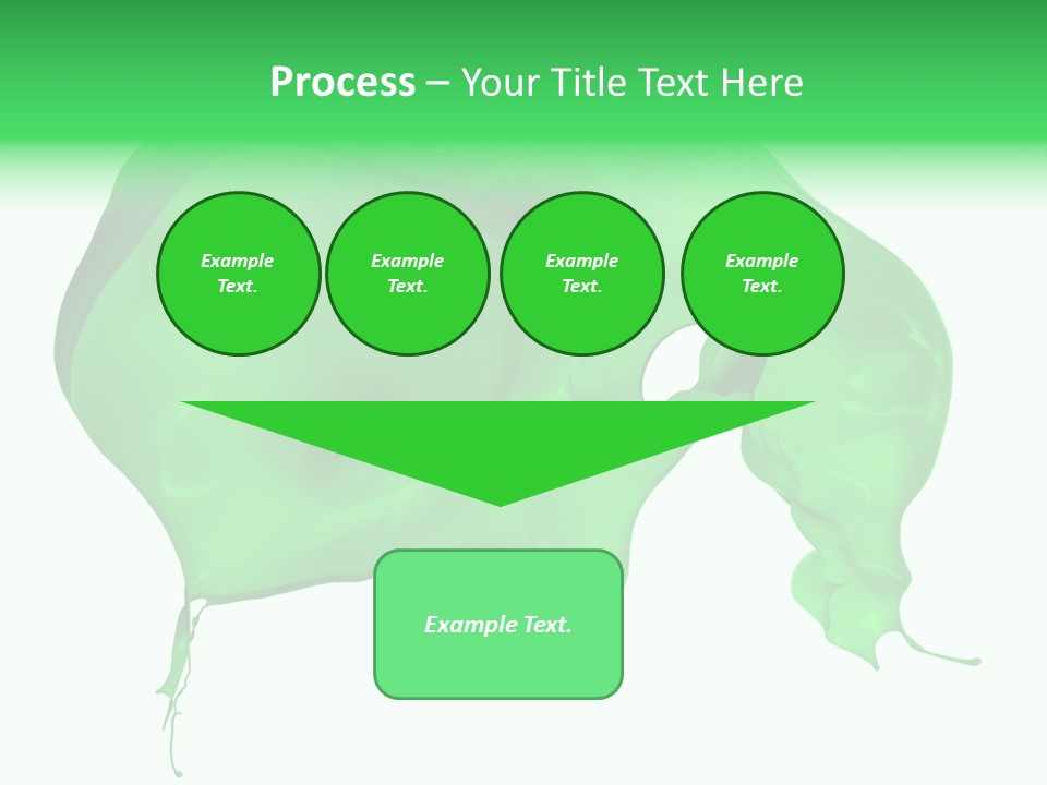 Isolated Spraying Splattered PowerPoint Template