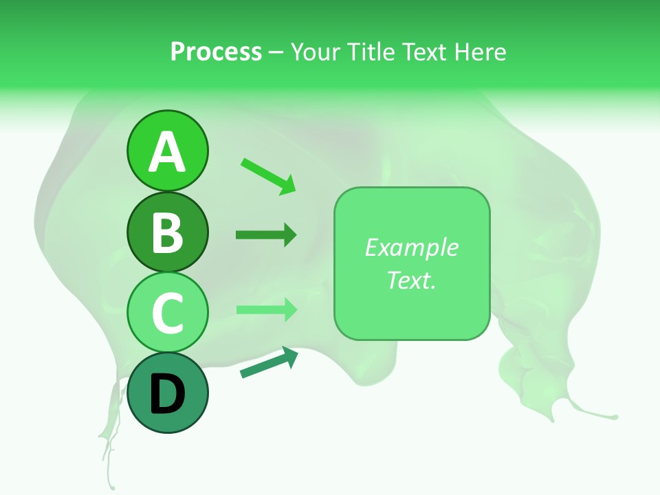 Isolated Spraying Splattered PowerPoint Template