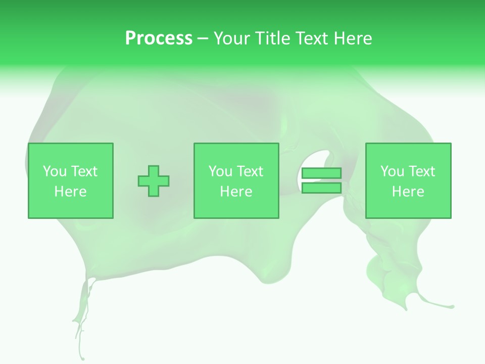 Isolated Spraying Splattered PowerPoint Template