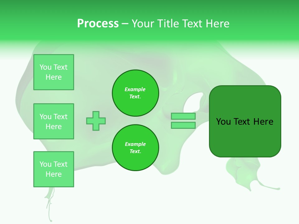 Isolated Spraying Splattered PowerPoint Template