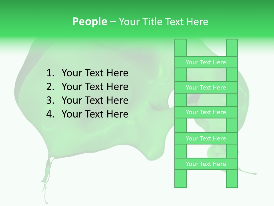 Isolated Spraying Splattered PowerPoint Template