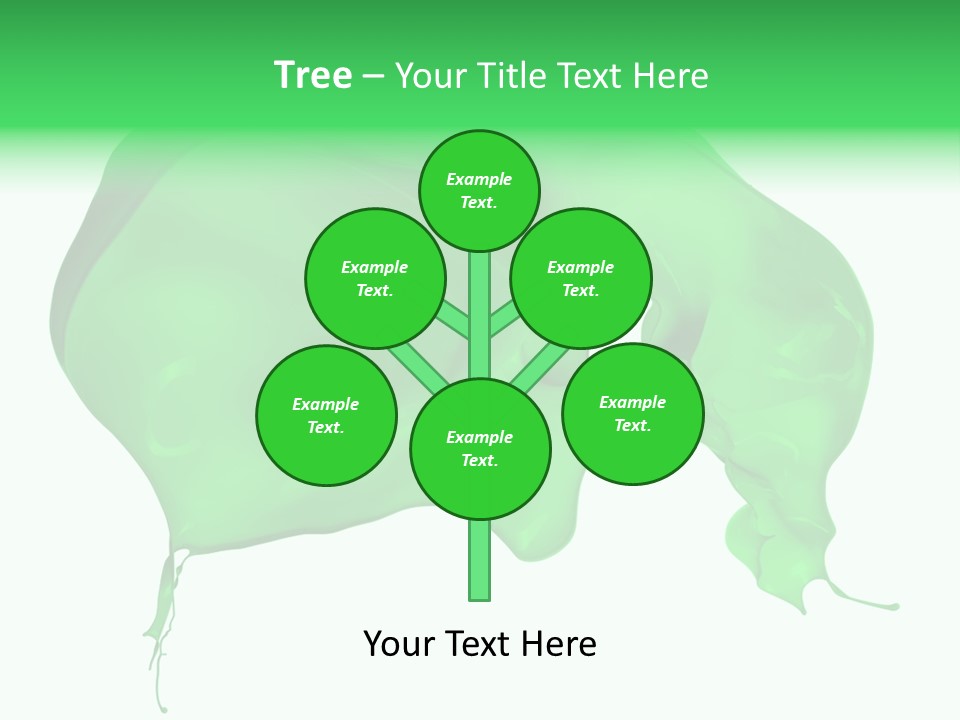 Isolated Spraying Splattered PowerPoint Template