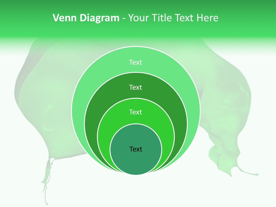 Isolated Spraying Splattered PowerPoint Template