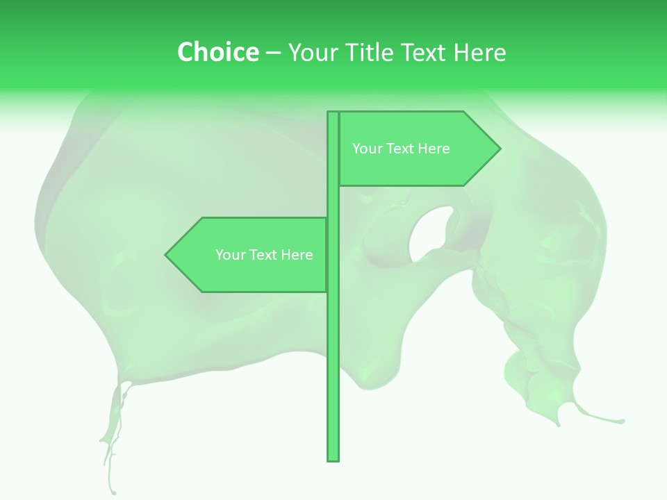 Isolated Spraying Splattered PowerPoint Template