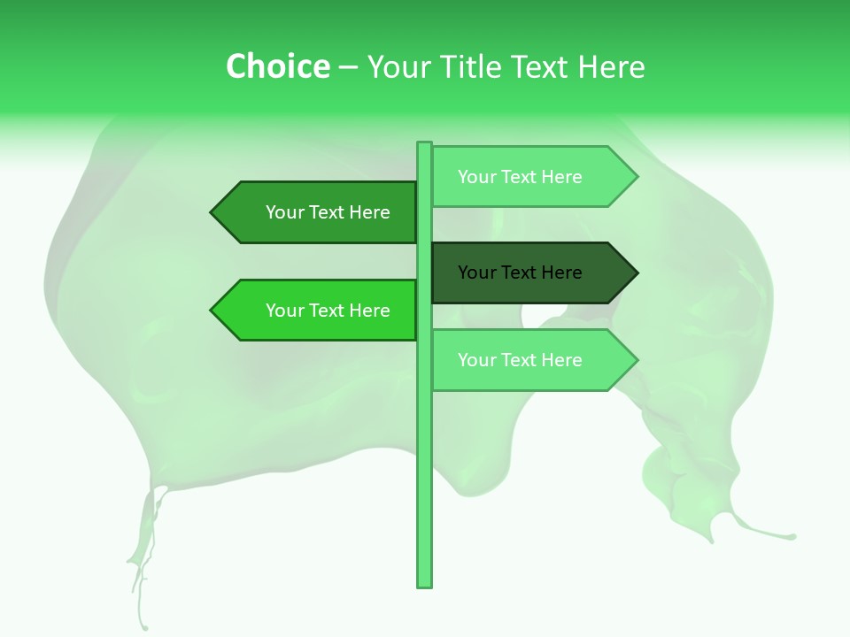 Isolated Spraying Splattered PowerPoint Template