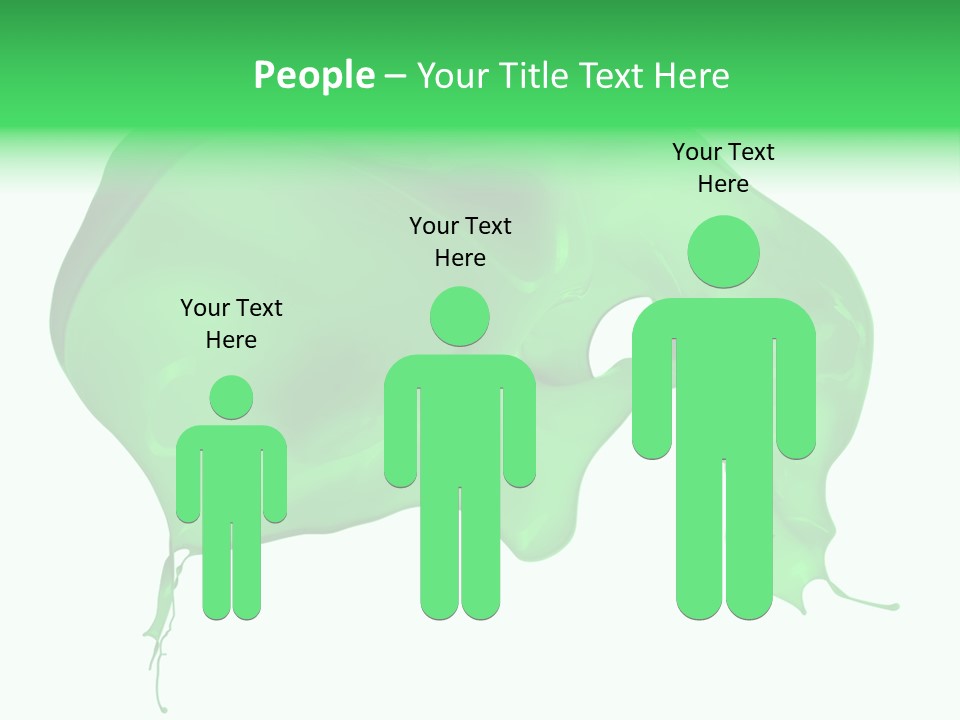 Isolated Spraying Splattered PowerPoint Template