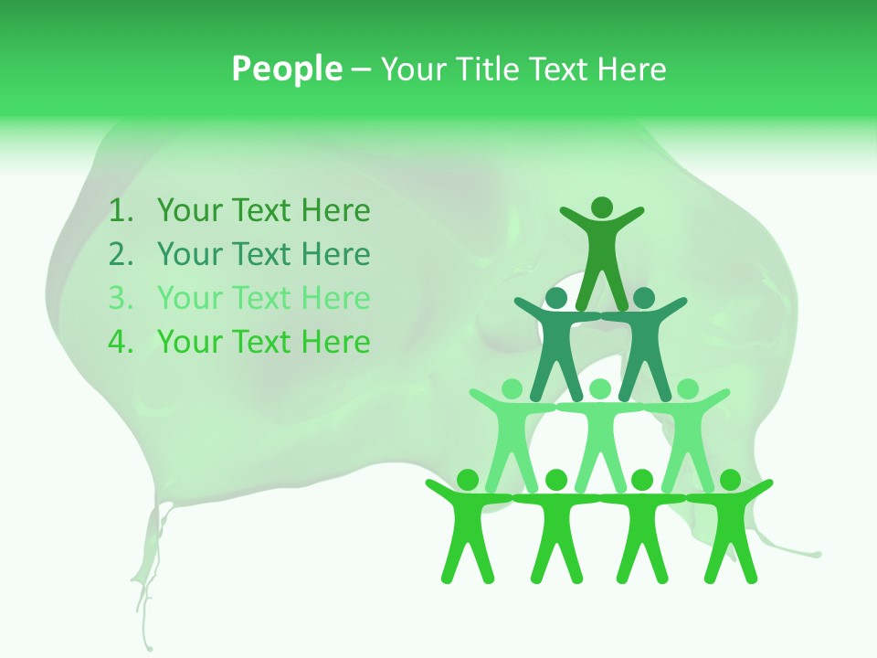 Isolated Spraying Splattered PowerPoint Template