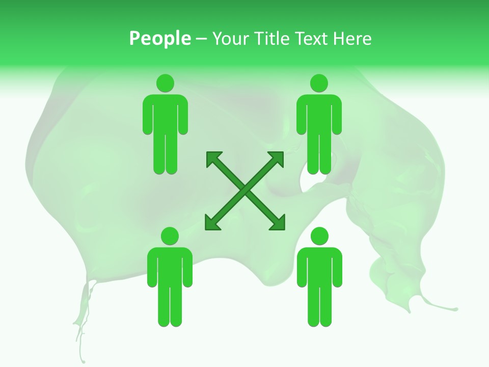 Isolated Spraying Splattered PowerPoint Template