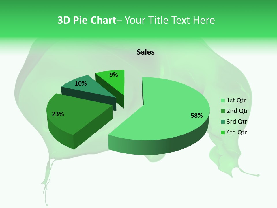 Isolated Spraying Splattered PowerPoint Template