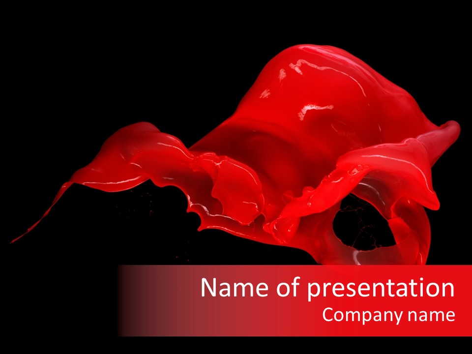 Splash Splashing Abstract PowerPoint Template