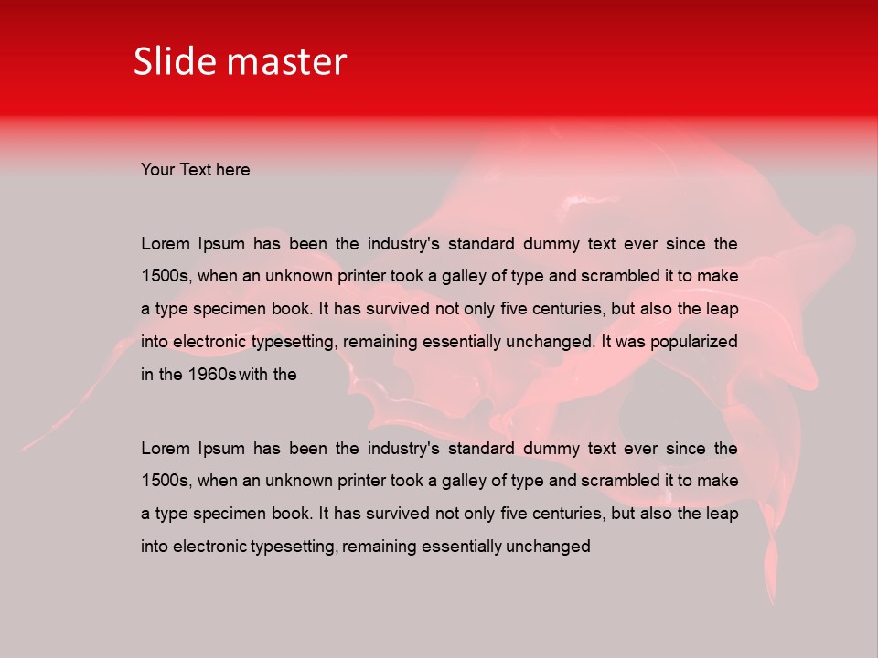 Splash Splashing Abstract PowerPoint Template