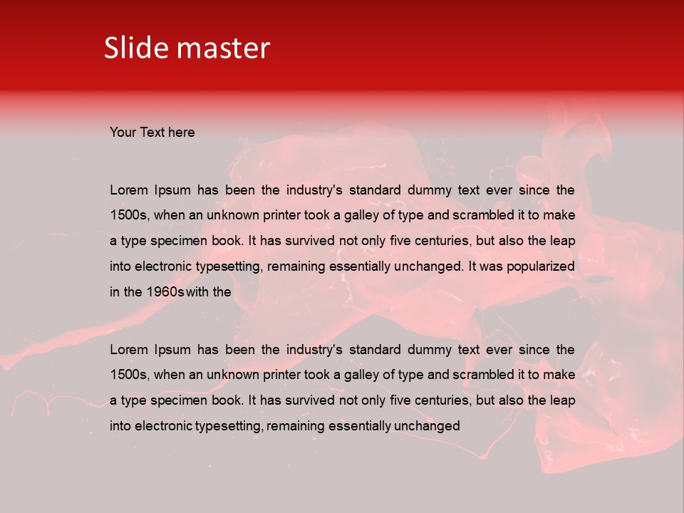 Black Paintbrush Background PowerPoint Template