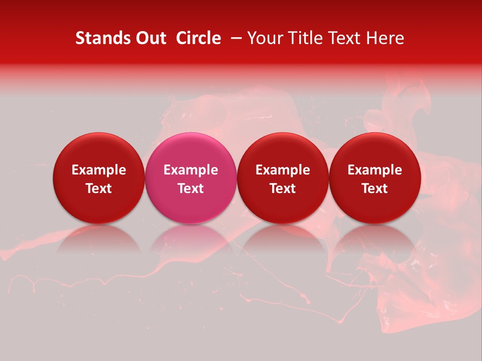 Black Paintbrush Background PowerPoint Template