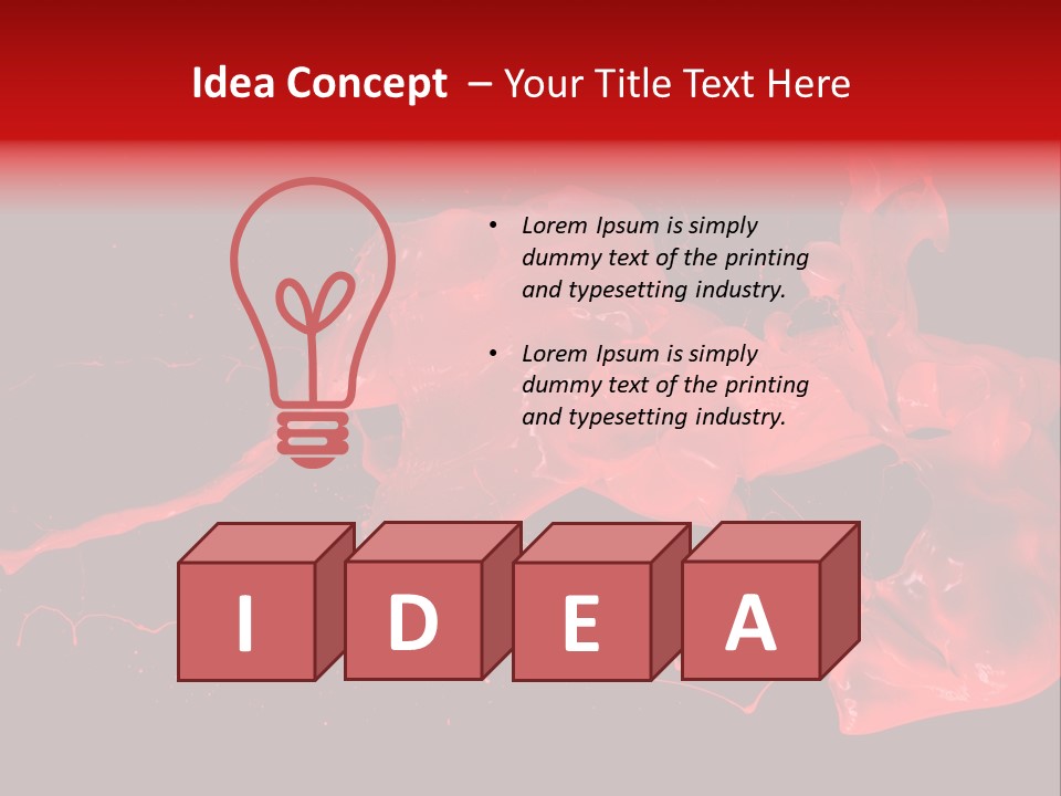 Black Paintbrush Background PowerPoint Template