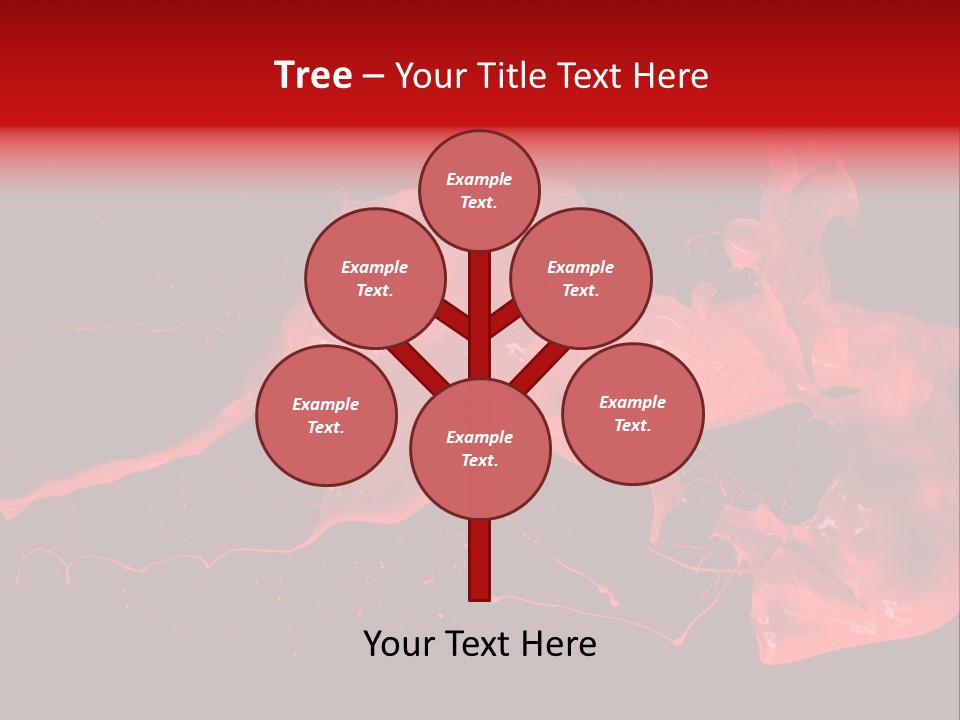 Black Paintbrush Background PowerPoint Template