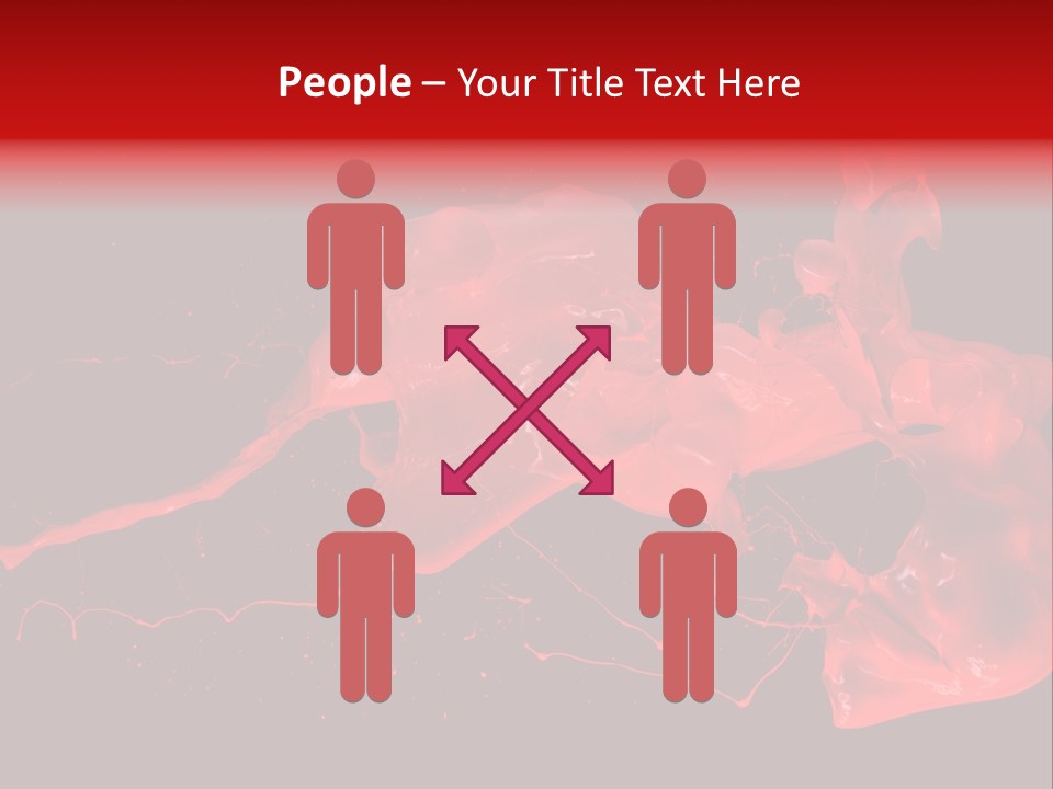 Black Paintbrush Background PowerPoint Template