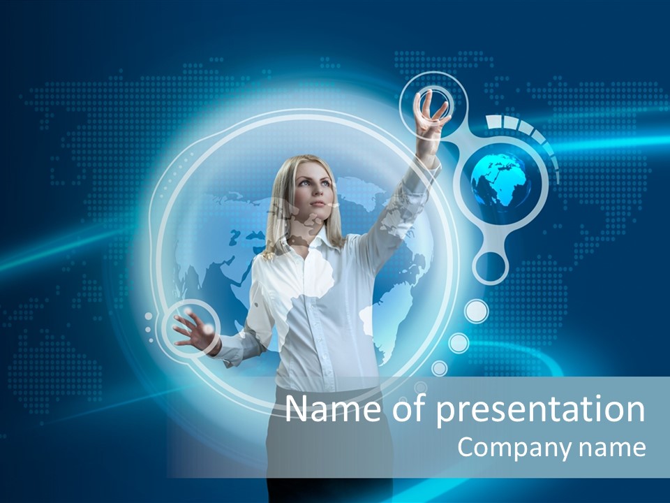 Select Person Worldmap PowerPoint Template