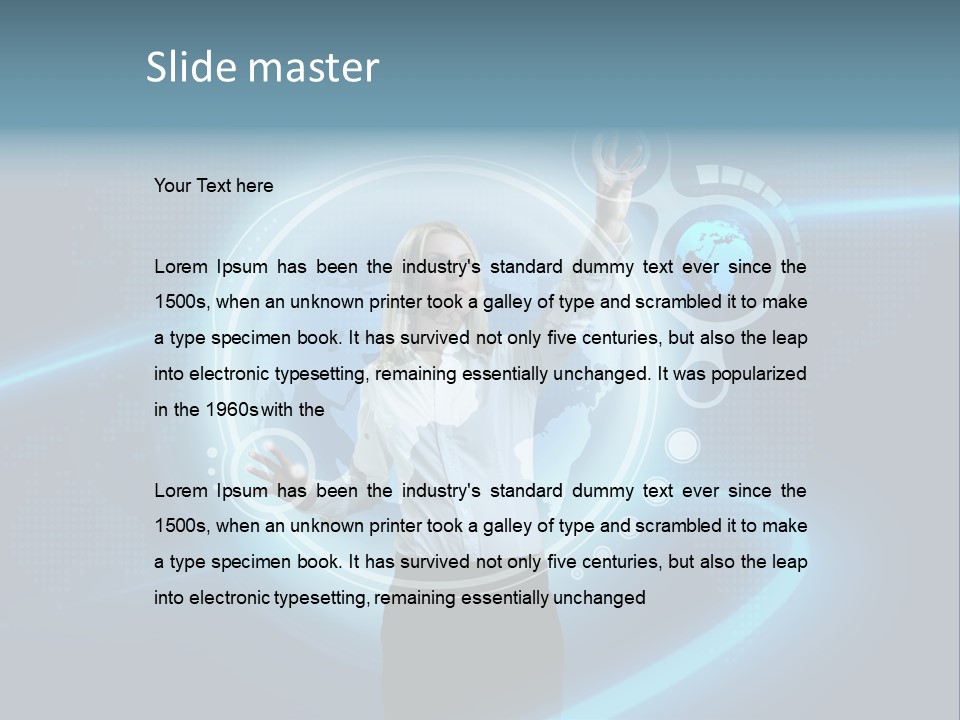 Select Person Worldmap PowerPoint Template