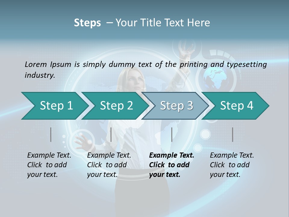Select Person Worldmap PowerPoint Template