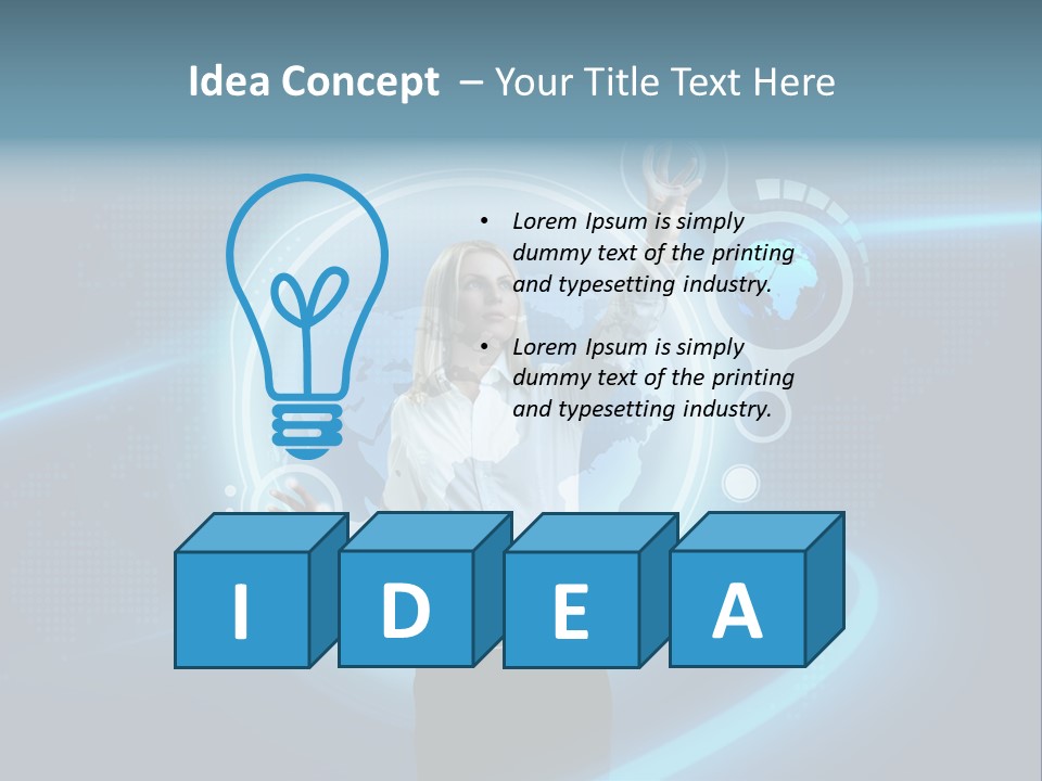 Select Person Worldmap PowerPoint Template