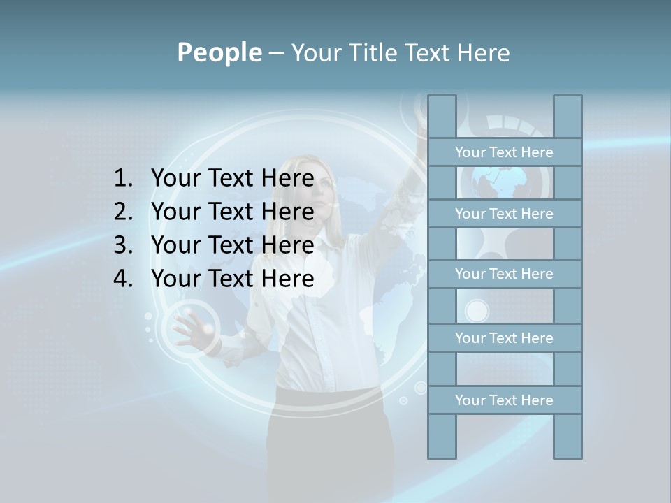 Select Person Worldmap PowerPoint Template
