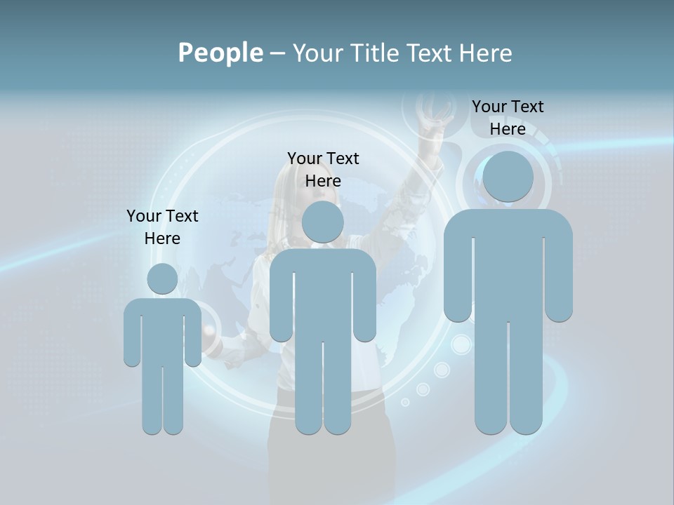 Select Person Worldmap PowerPoint Template