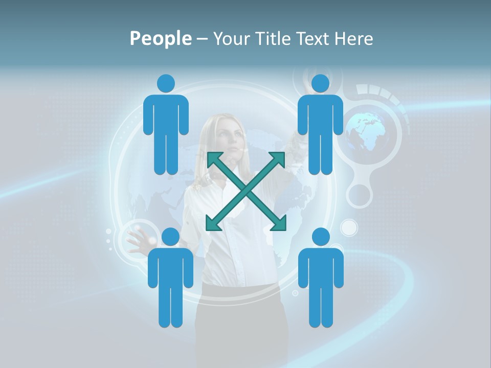 Select Person Worldmap PowerPoint Template