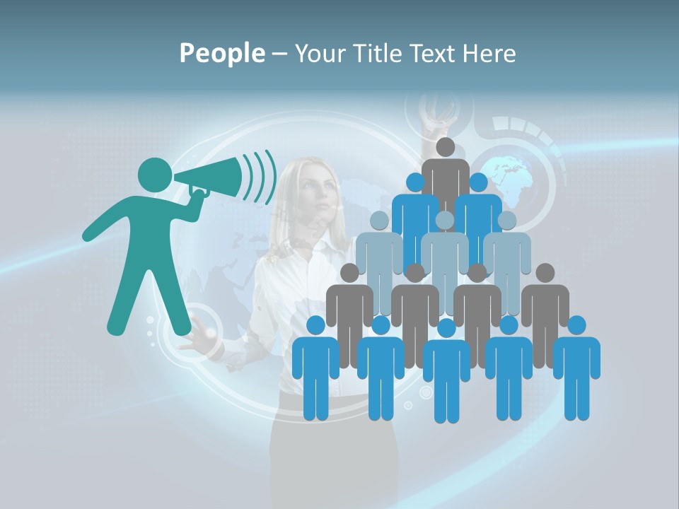 Select Person Worldmap PowerPoint Template