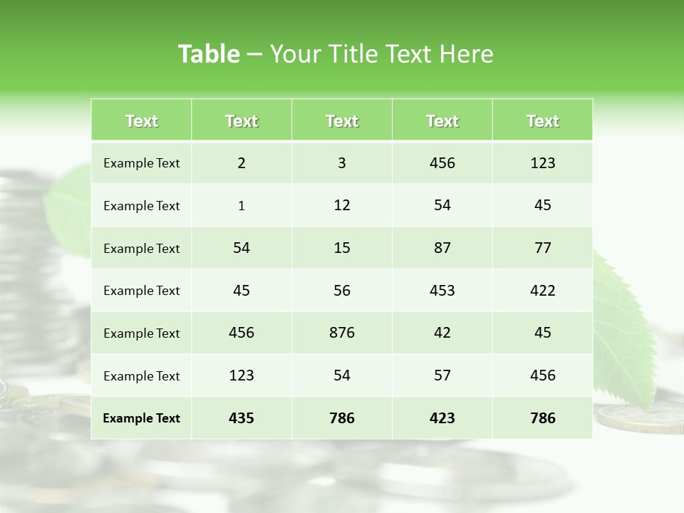 Finance Monetary Coin PowerPoint Template