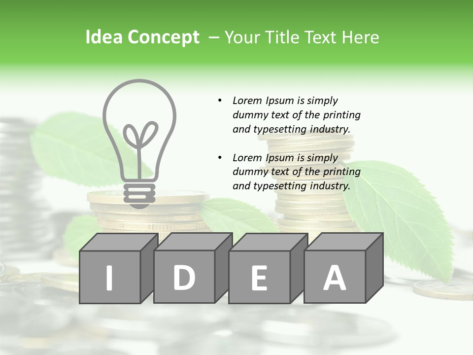 Finance Monetary Coin PowerPoint Template