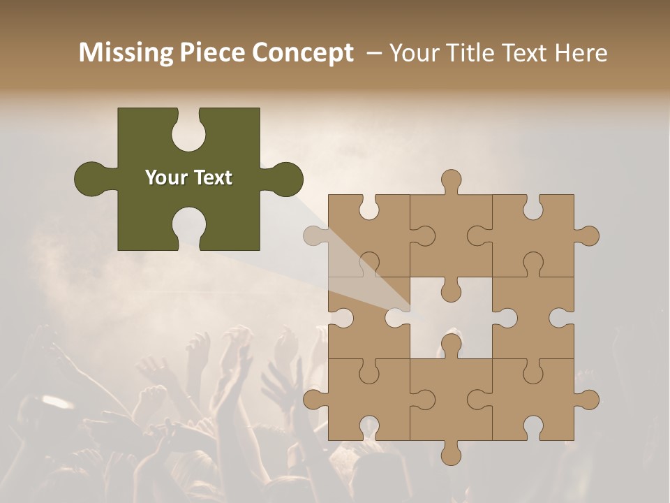 Art Excitement Hand PowerPoint Template