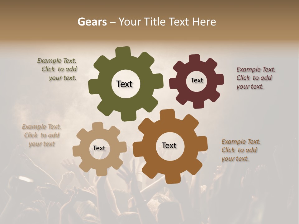 Art Excitement Hand PowerPoint Template