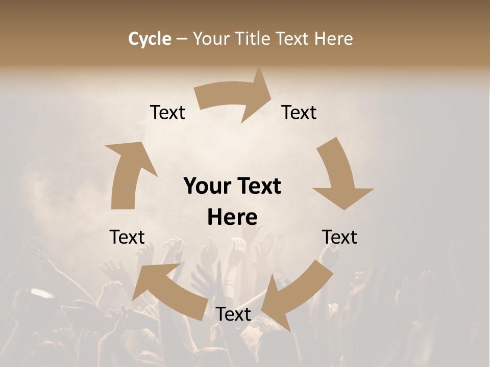 Art Excitement Hand PowerPoint Template