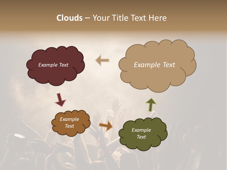 Art Excitement Hand PowerPoint Template