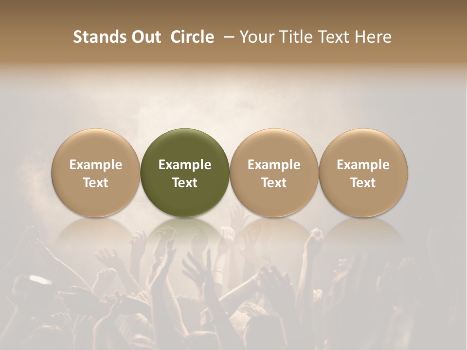 Art Excitement Hand PowerPoint Template