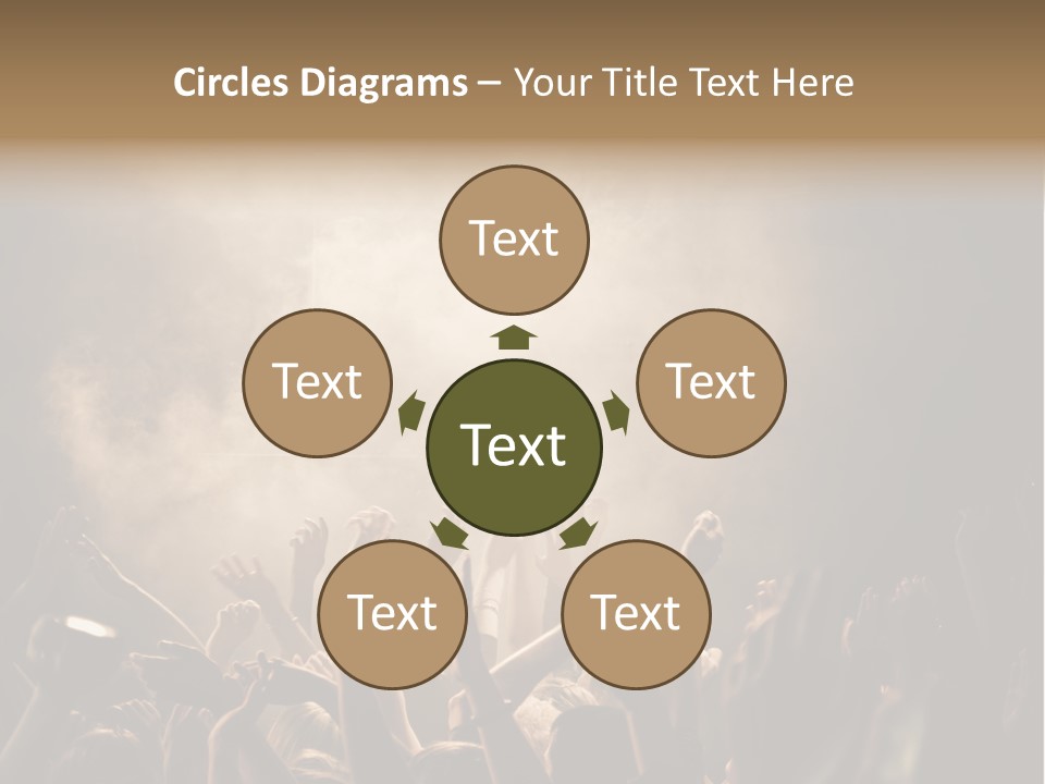 Art Excitement Hand PowerPoint Template