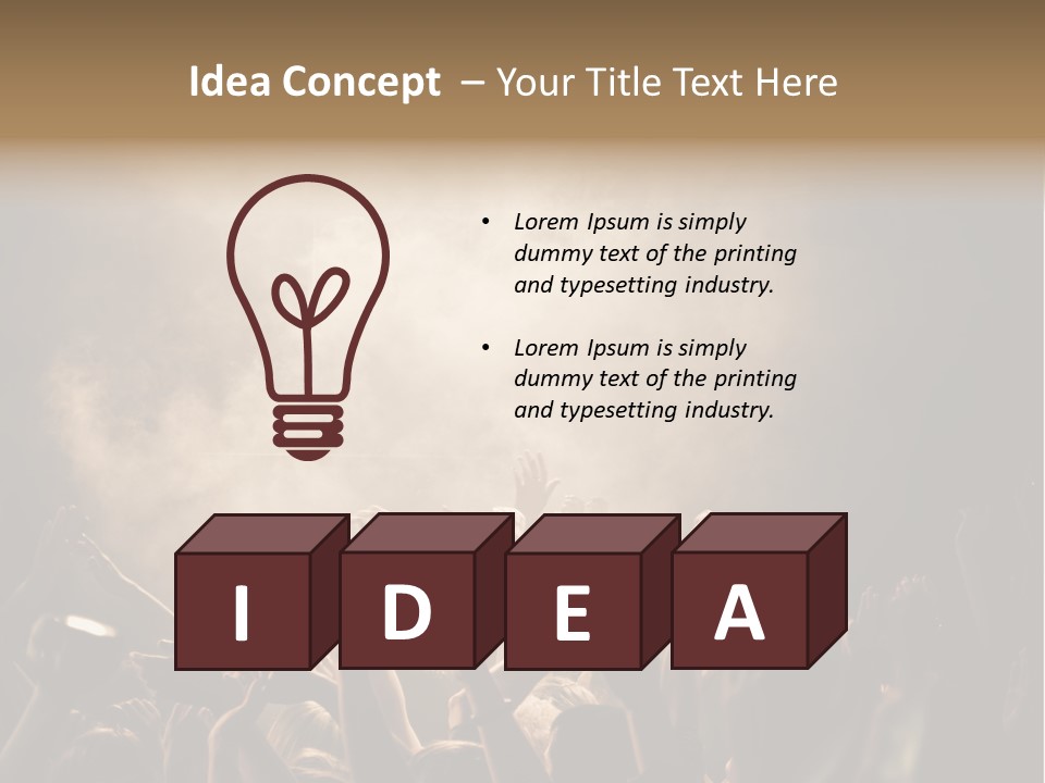 Art Excitement Hand PowerPoint Template